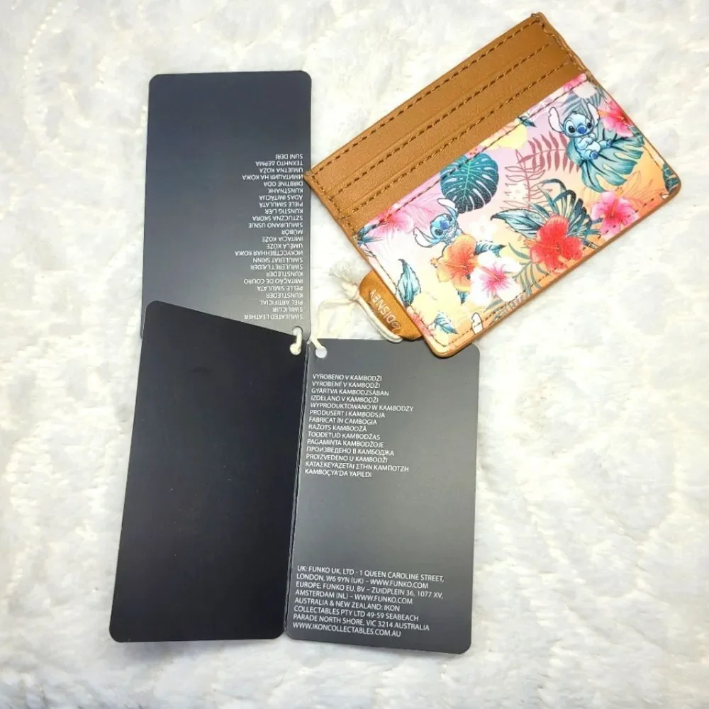 Loungefly Disney Stitch Tropical Flower Sunset Card Holder New OOS
